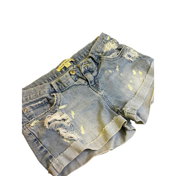 Vintage Forever 21 Women’sY2K Low Rise Denim Shorts Size 27” Waist - Picture 2 of 6